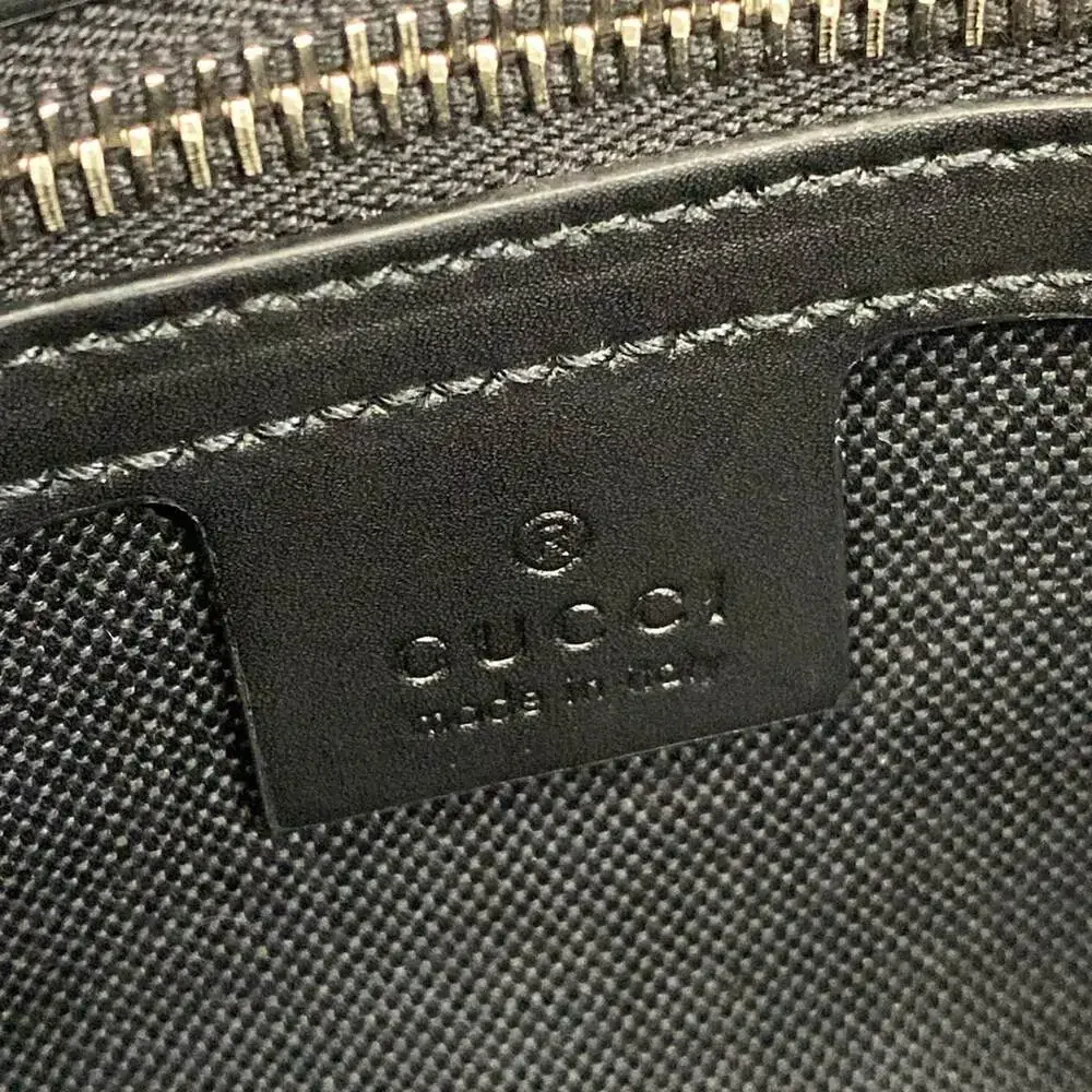 Gucci GG Plus/GG Supreme Backpack 474293 Black Dark Gray PVC Leather